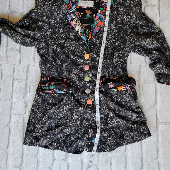 Platinum by Dorothy Schoelen 80s or 90s vintage blazer size Medium - Picture 8 of 16
